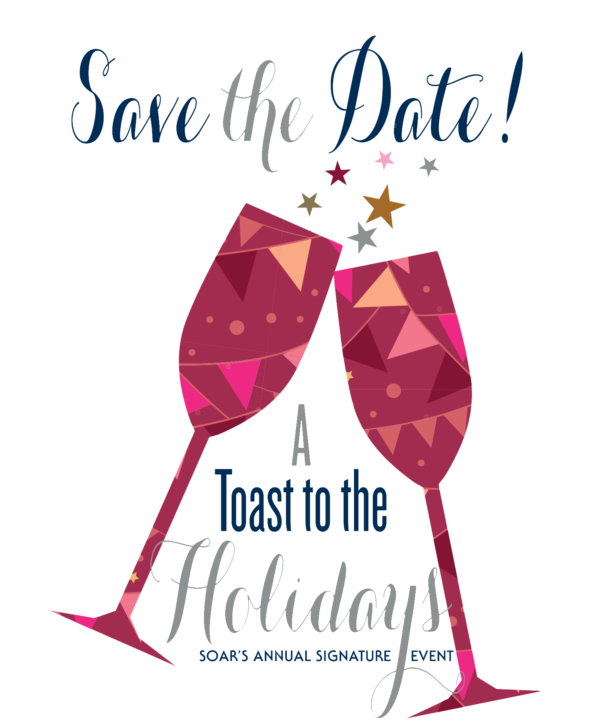 Toast to the Holidays flyer logo